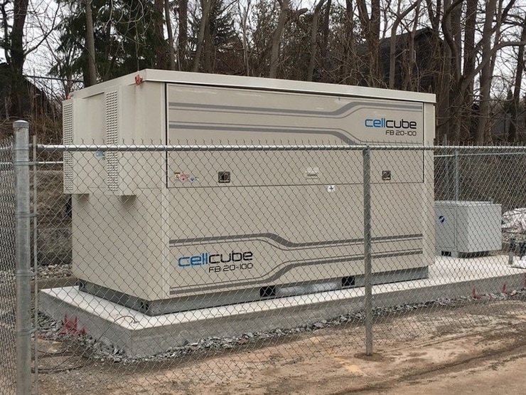 Gildemeister battery at Burlington DC Microgrid project